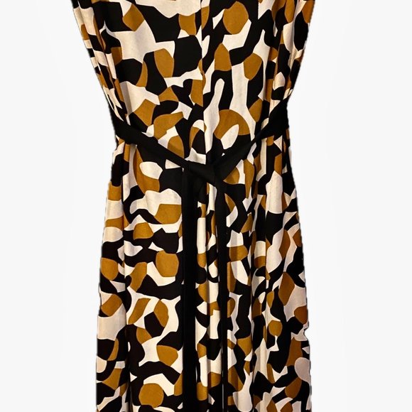 Diane Von Furstenberg Silk Wrap Dress V-Neck Sleeveless Wm Sz 8 EUC - Picture 5 of 8